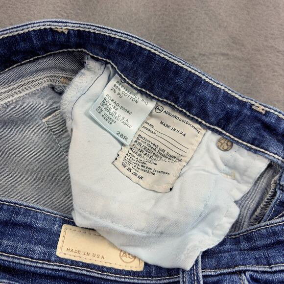 Adriano Goldschmied Ankle Jeans Women's 28R Blue Stilt Roll-Up Cigarette Roll-Up - Picture 5 of 10